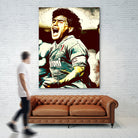 MARADONA SOCCER SPORT by MAX HARD on GIANT ART - orange vector illustration