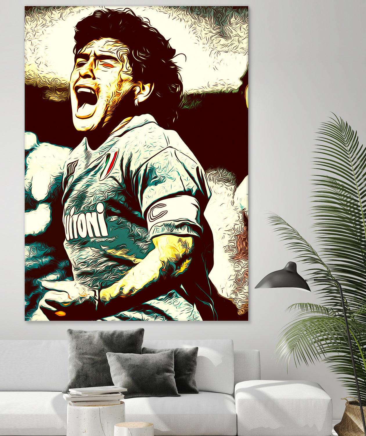 MARADONA SOCCER SPORT by MAX HARD on GIANT ART - orange vector illustration