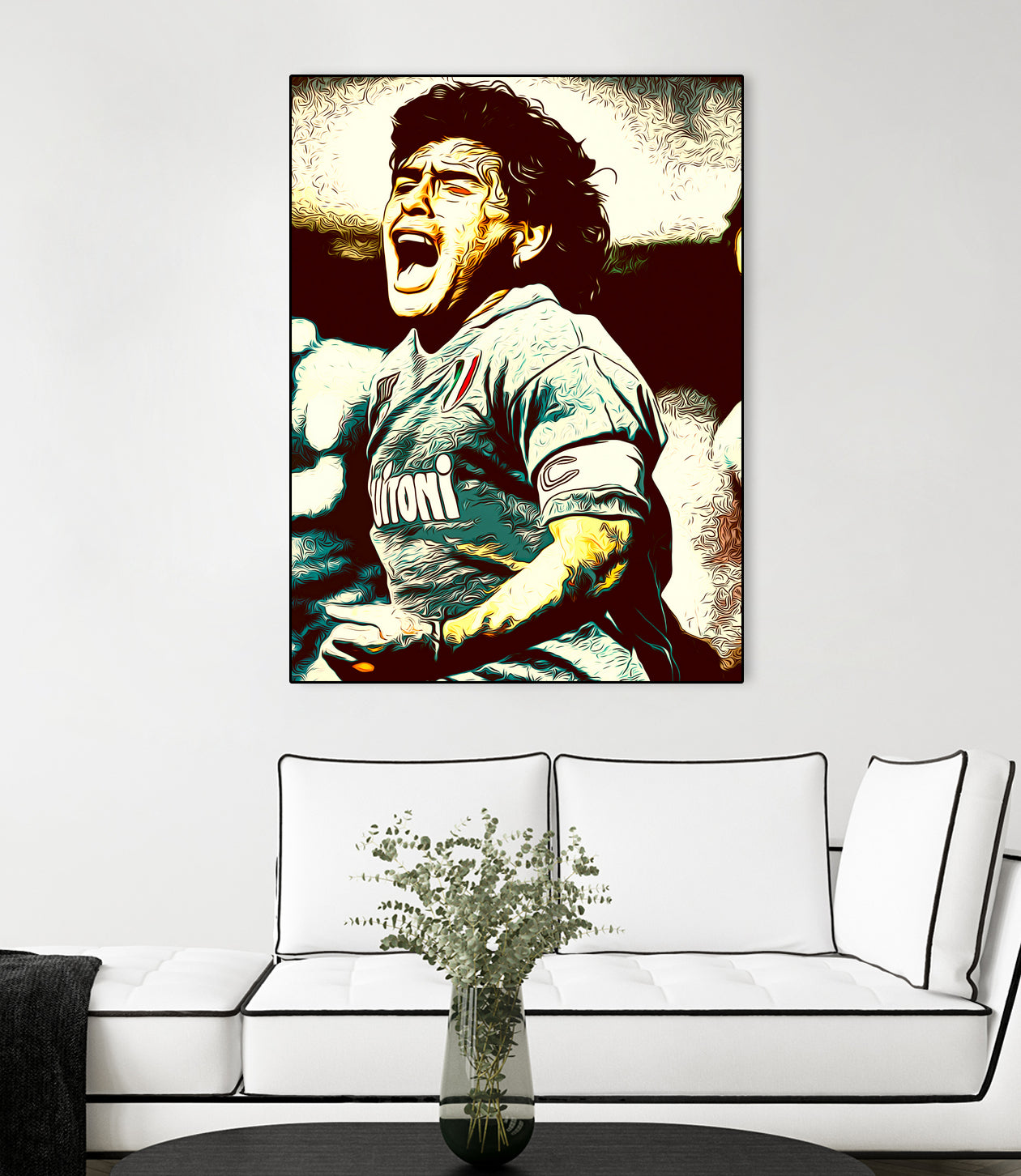 MARADONA SOCCER SPORT by MAX HARD on GIANT ART - orange vector illustration