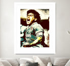 MARADONA SOCCER SPORT by MAX HARD on GIANT ART - orange vector illustration