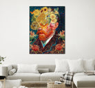 van Gogh floral by edson ramos on GIANT ART - blue photo manipulation