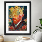 van Gogh floral by edson ramos on GIANT ART - blue photo manipulation