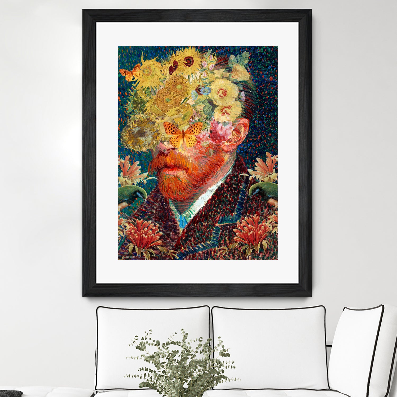 van Gogh floral by edson ramos on GIANT ART - blue photo manipulation