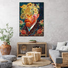 van Gogh floral by edson ramos on GIANT ART - blue photo manipulation