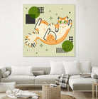 CATS_2 by Filomena Fidalgo on GIANT ART - green digital drawing