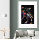 Woman from colors splash by Studio OMG on GIANT ART - gray digital painting