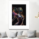 Woman from colors splash by Studio OMG on GIANT ART - gray digital painting