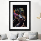 Woman from colors splash by Studio OMG on GIANT ART - gray digital painting