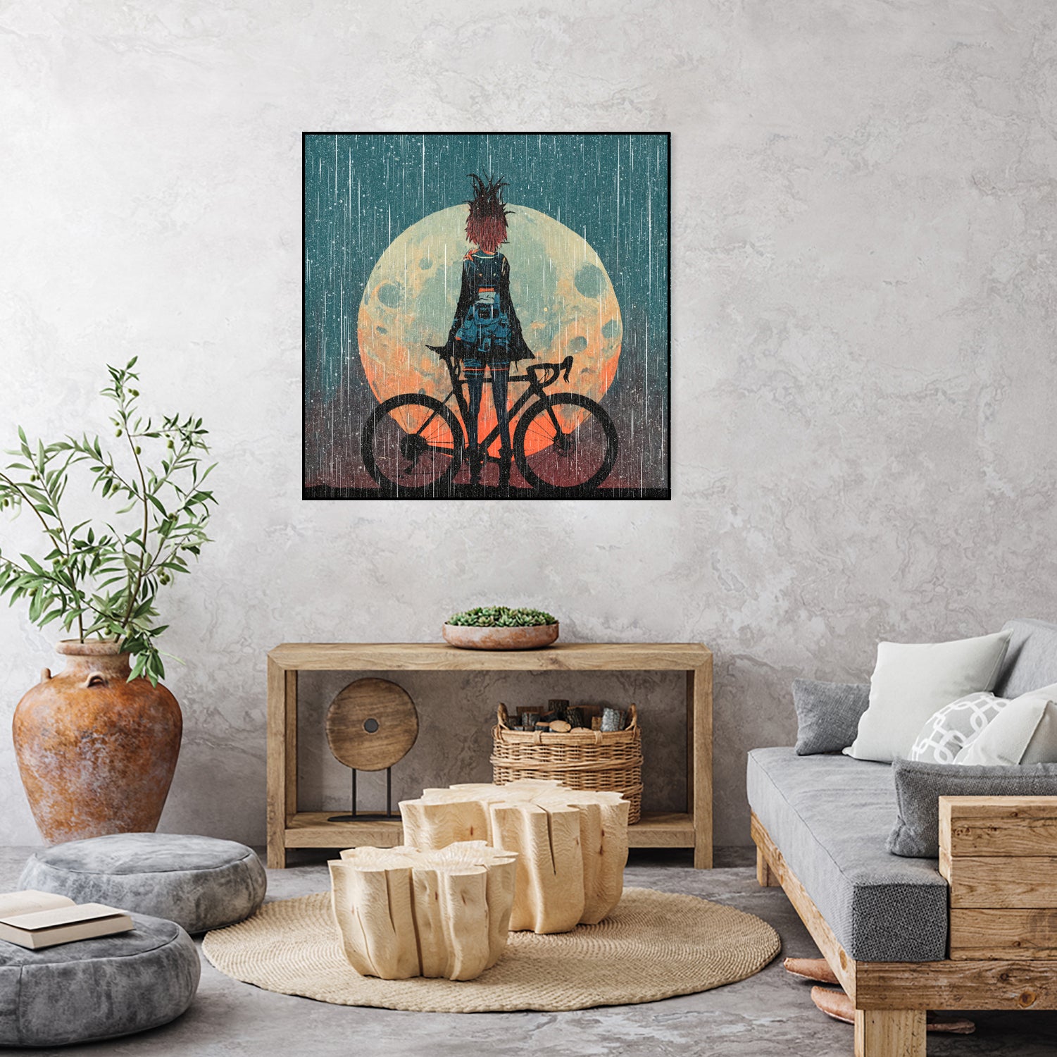 MTB Downhill and Wild Riders by Ilya Danilov on GIANT ART - gray digital painting