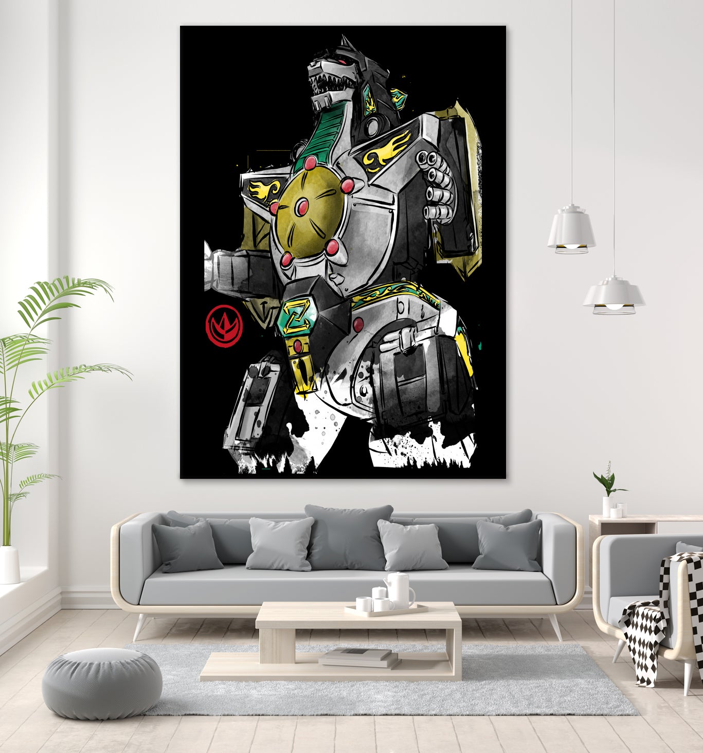 Dragonzord watercolor by Antonio Camarena on GIANT ART - white digital painting