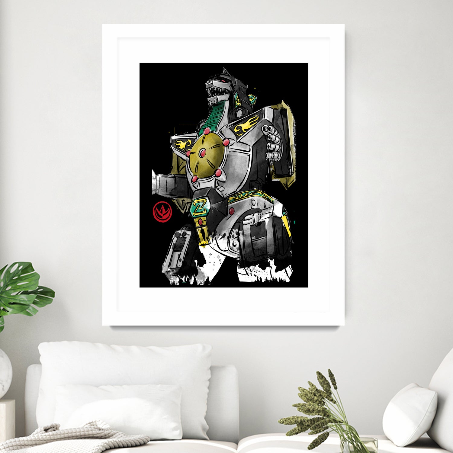 Dragonzord watercolor by Antonio Camarena on GIANT ART - white digital painting