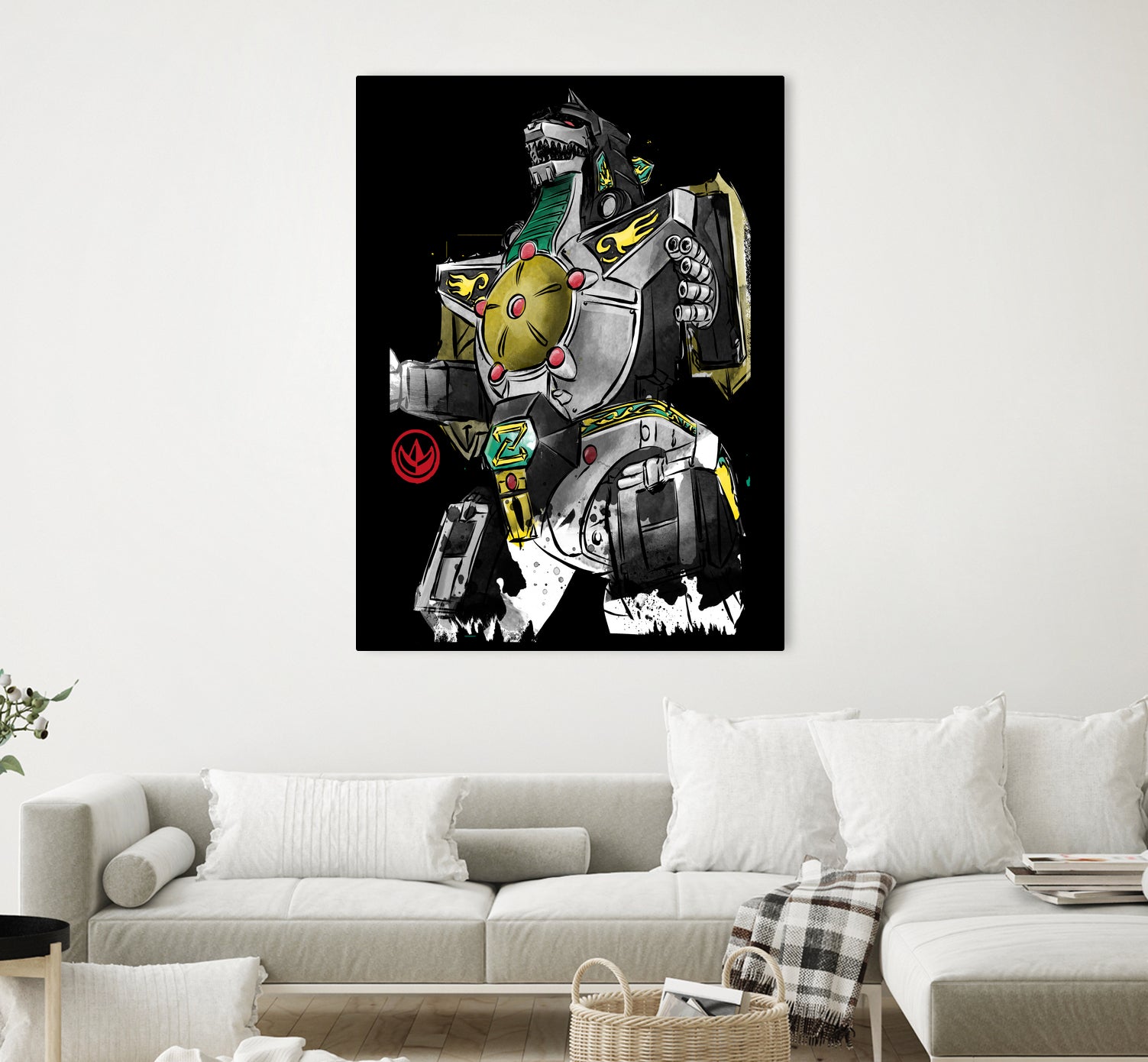 Dragonzord watercolor by Antonio Camarena on GIANT ART - white digital painting