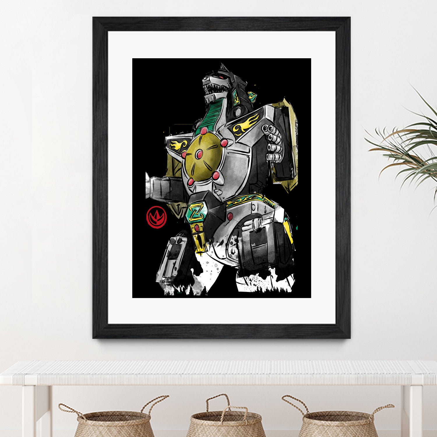 Dragonzord watercolor by Antonio Camarena on GIANT ART - white digital painting