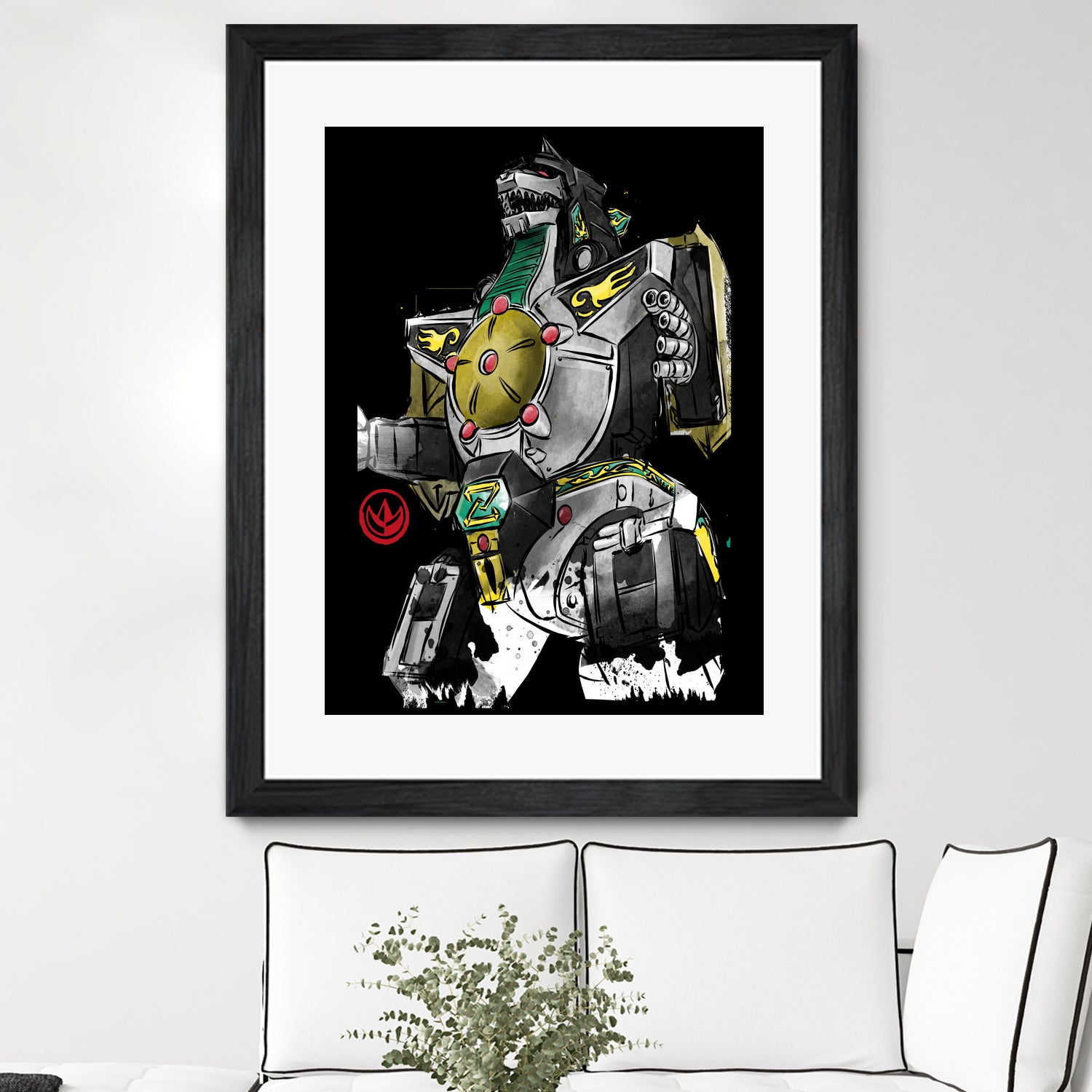 Dragonzord watercolor by Antonio Camarena on GIANT ART - white digital painting