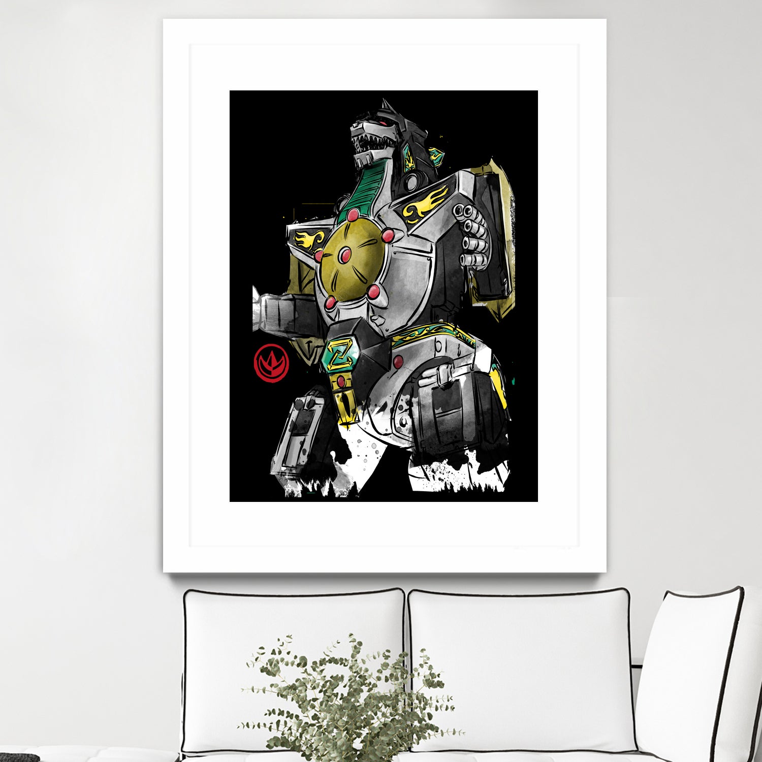 Dragonzord watercolor by Antonio Camarena on GIANT ART - white digital painting