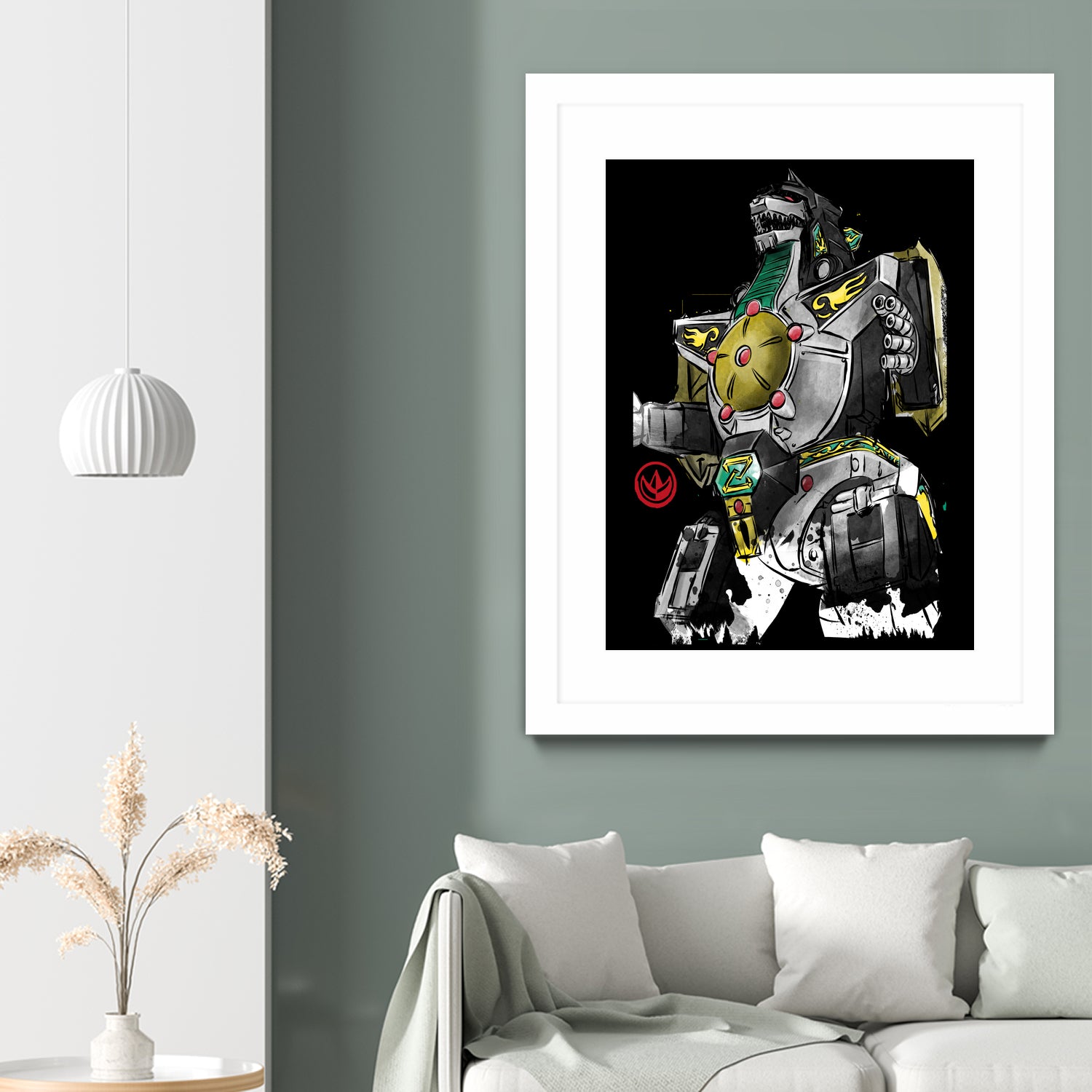 Dragonzord watercolor by Antonio Camarena on GIANT ART - white digital painting