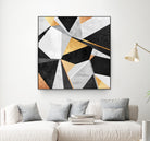 Geometry / Gold by Elisabeth Fredriksson on GIANT ART - yellow mixed media