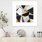 Geometry / Gold by Elisabeth Fredriksson on GIANT ART - yellow mixed media