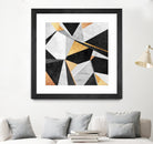 Geometry / Gold by Elisabeth Fredriksson on GIANT ART - yellow mixed media