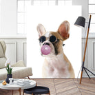 Dog With Bubble Gum by miguel angel romero franco on GIANT ART - pink photo manipulation