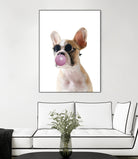 Dog With Bubble Gum by miguel angel romero franco on GIANT ART - pink photo manipulation