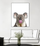 koala with bubble gum by miguel angel romero franco on GIANT ART - gray photo manipulation