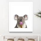 koala with bubble gum by miguel angel romero franco on GIANT ART - gray photo manipulation