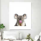 koala with bubble gum by miguel angel romero franco on GIANT ART - gray photo manipulation