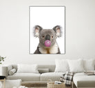 koala with bubble gum by miguel angel romero franco on GIANT ART - gray photo manipulation