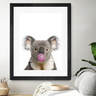 koala with bubble gum by miguel angel romero franco on GIANT ART - gray photo manipulation