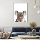 koala with bubble gum by miguel angel romero franco on GIANT ART - gray photo manipulation