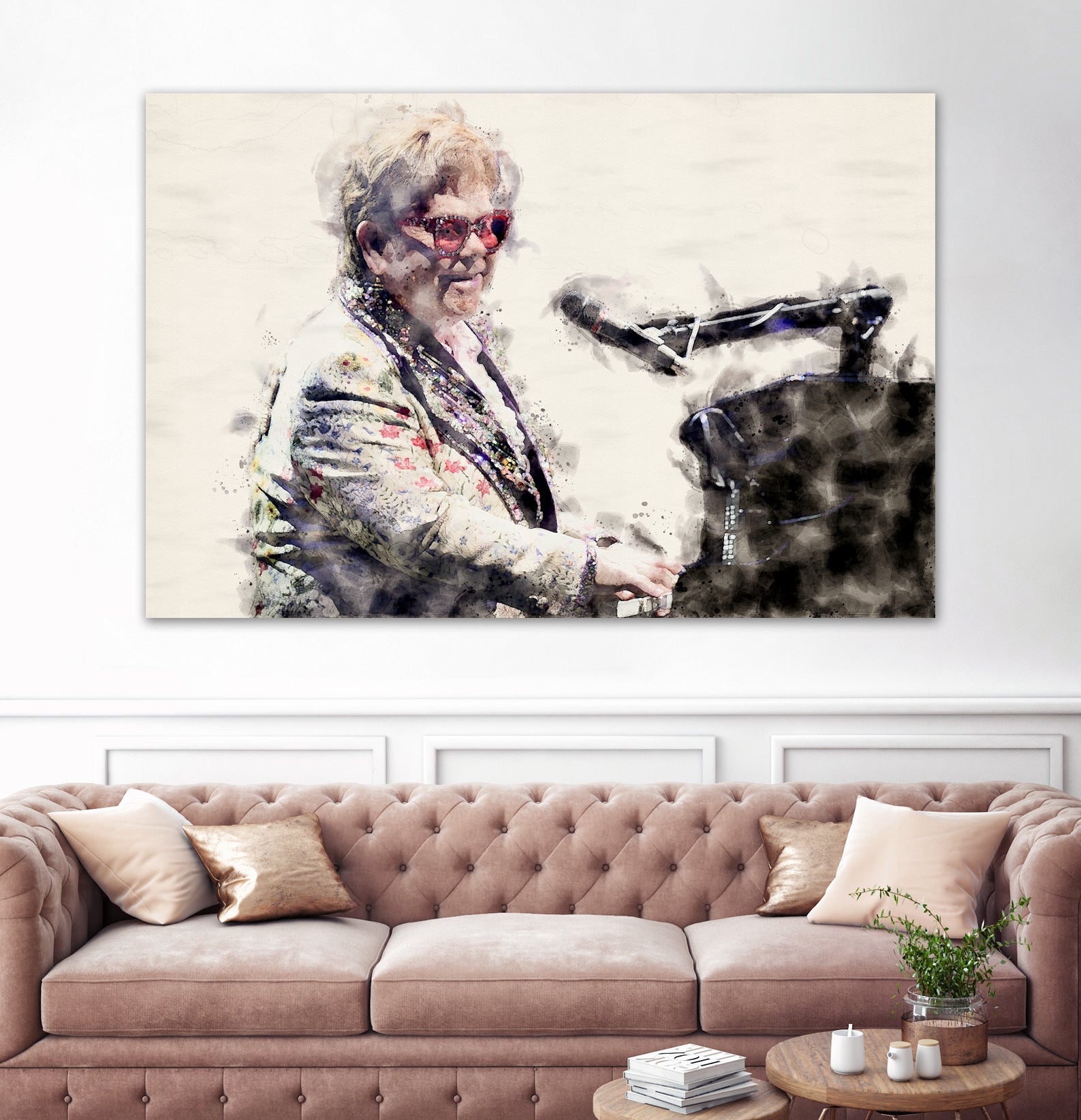 Elton john by miguel angel romero franco on GIANT ART - gray photo manipulation