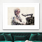 Elton john by miguel angel romero franco on GIANT ART - gray photo manipulation