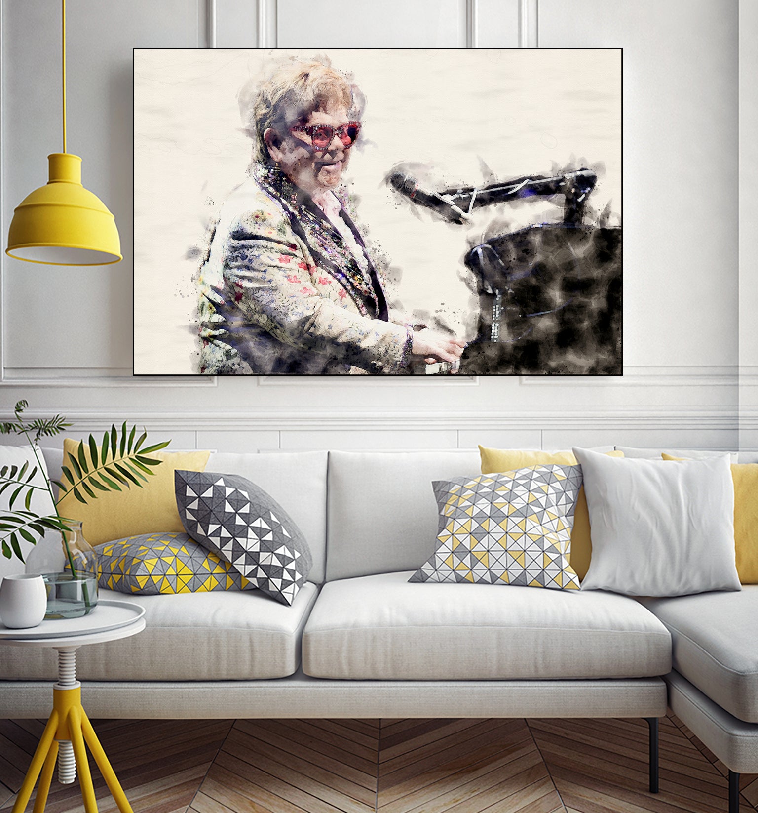 Elton john by miguel angel romero franco on GIANT ART - gray photo manipulation