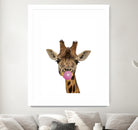 giraffe with bubble gum by miguel angel romero franco on GIANT ART - yellow photo manipulation