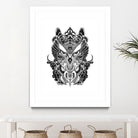 Owl and Dragon by Salvatore C. De Simone on GIANT ART - black mixed media