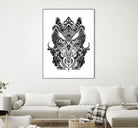 Owl and Dragon by Salvatore C. De Simone on GIANT ART - black mixed media