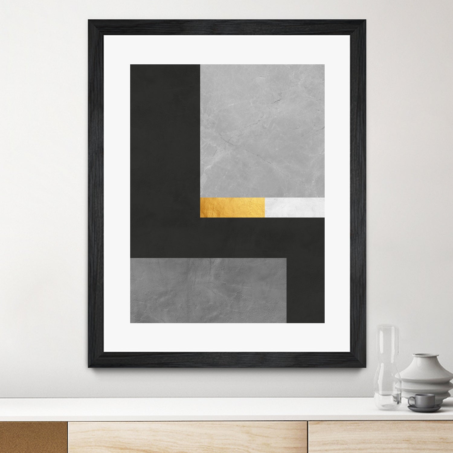 Concrete geometry 08 by Vitor Costa on GIANT ART - gray digital painting