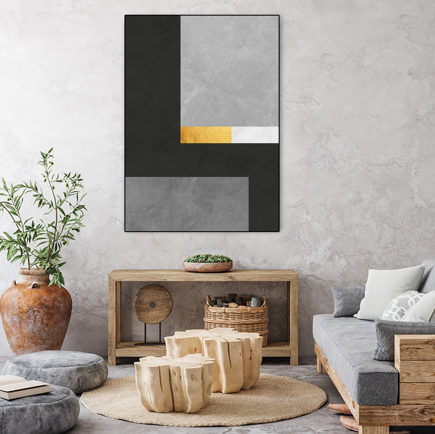 Concrete geometry 08 by Vitor Costa on GIANT ART - gray digital painting