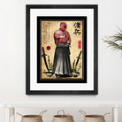 Red Ronin WOODBLOCK by Antonio Camarena on GIANT ART - black digital painting