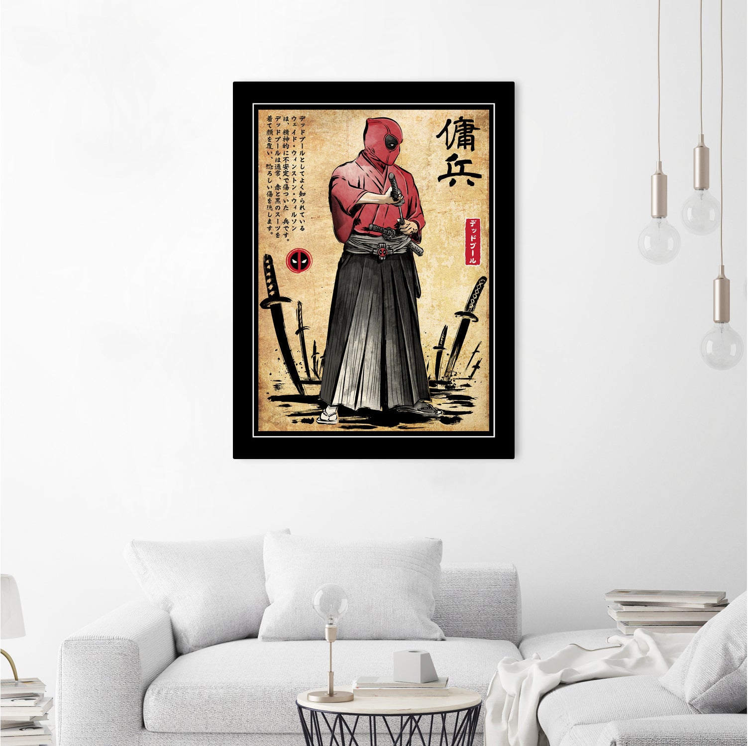 Red Ronin WOODBLOCK by Antonio Camarena on GIANT ART - black digital painting