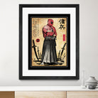 Red Ronin WOODBLOCK by Antonio Camarena on GIANT ART - black digital painting