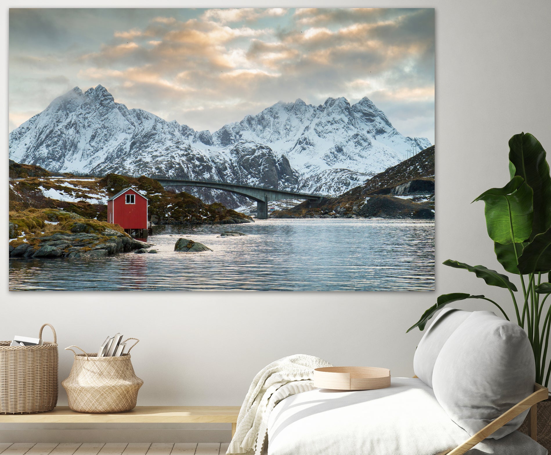 Lofoten Winter by Dominika Aniola on GIANT ART - blue photo illustration