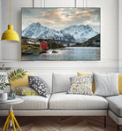 Lofoten Winter by Dominika Aniola on GIANT ART - blue photo illustration