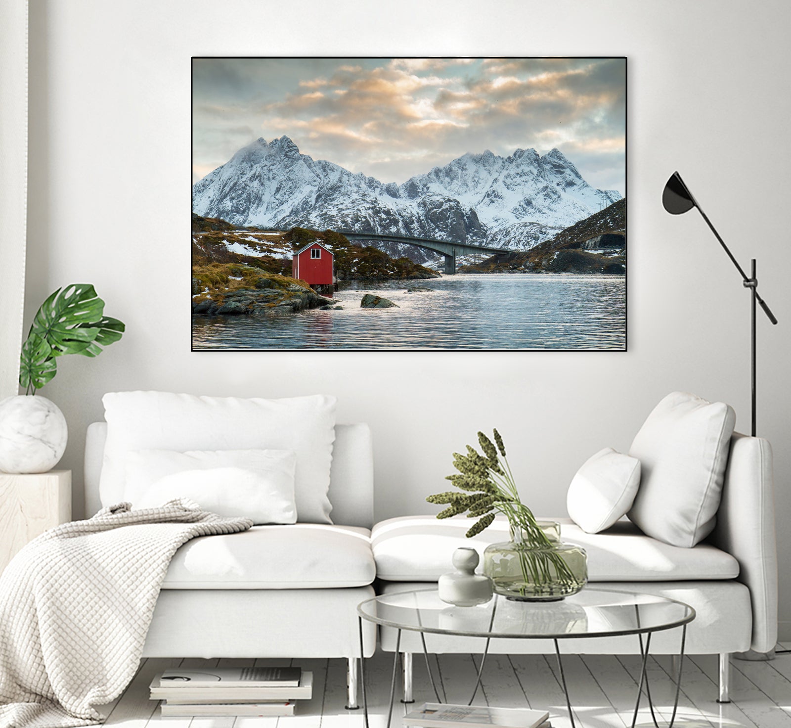 Lofoten Winter by Dominika Aniola on GIANT ART - blue photo illustration