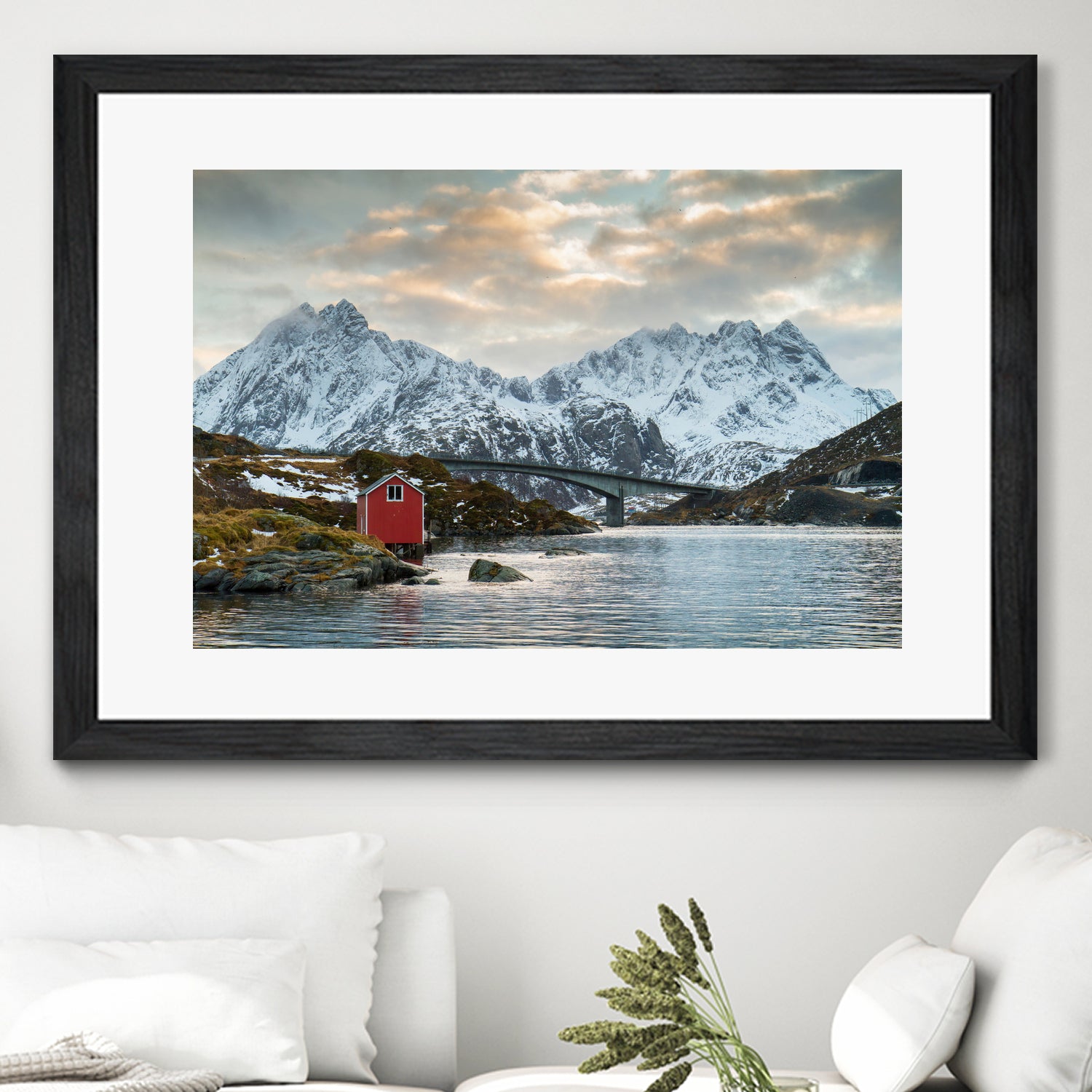 Lofoten Winter by Dominika Aniola on GIANT ART - blue photo illustration