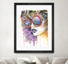 Painted Lady by Heather Perry on GIANT ART - fuchsia mixed media