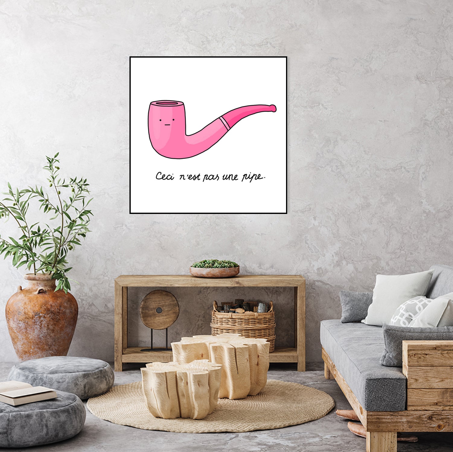 Pipe by Idil Keysan on GIANT ART - pink digital drawing