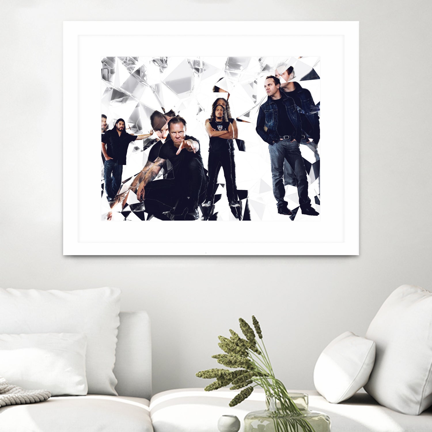 metallica glass art by sleep mountain on GIANT ART - white digital painting