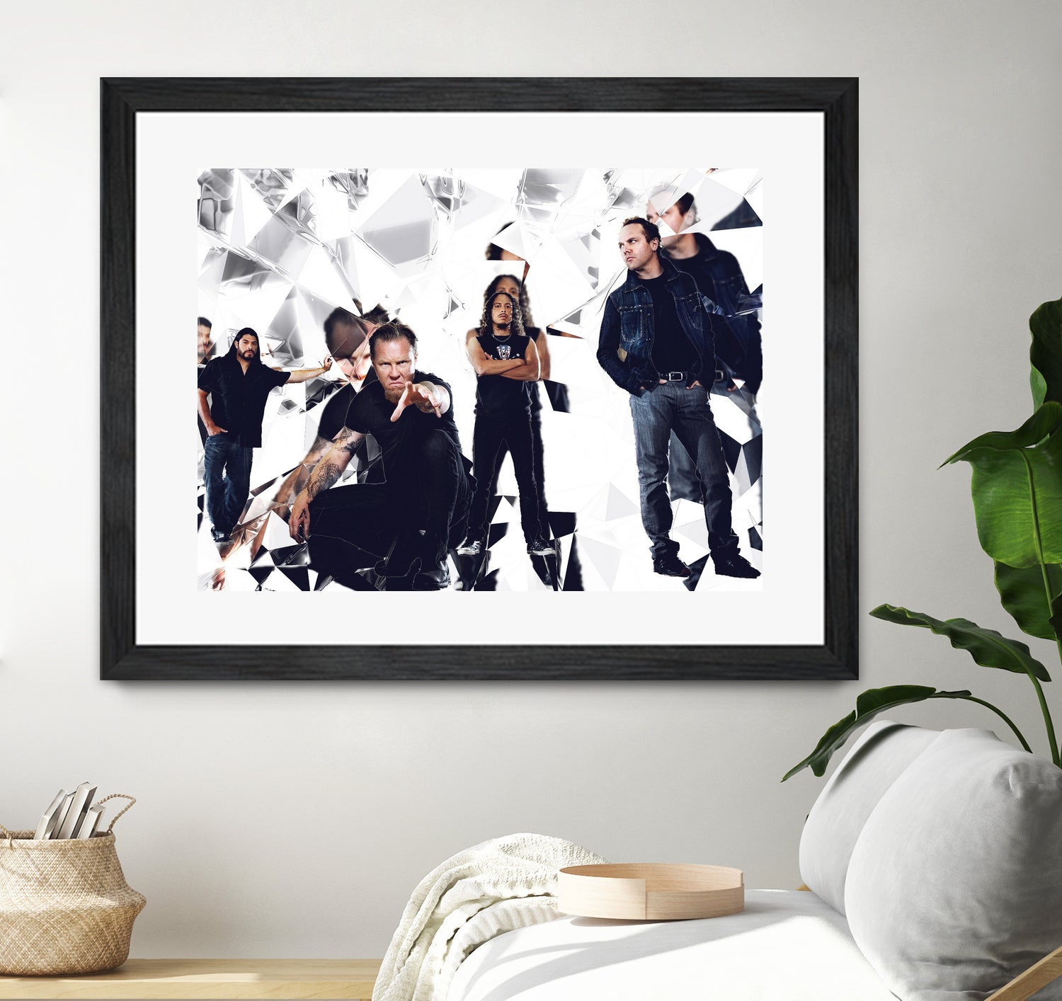 metallica glass art by sleep mountain on GIANT ART - white digital painting